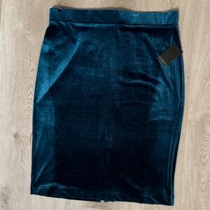 NWT Eloquii Velvet Midi Pencil Skirt